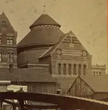 Holyoke Opera House, completed in 1878; destroyed by fire in 1967.