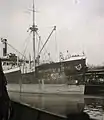 SS 'Margarethe Cords', unloading of imported timber at the P  &K pier, 1929