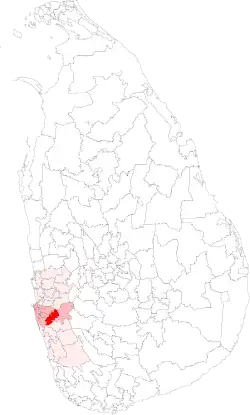 Location of Homagama