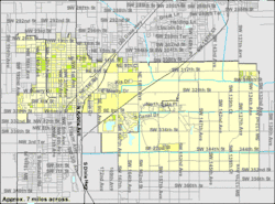 U.S. Census Bureau map showing city limits