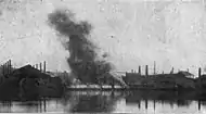 Image 9Barges set ablaze by steelworkers during the Homestead strike in 1892.