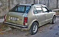 Original 4-door Civic sedan with standard fastback rear with conventional bootlid.