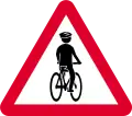 Cyclists ahead