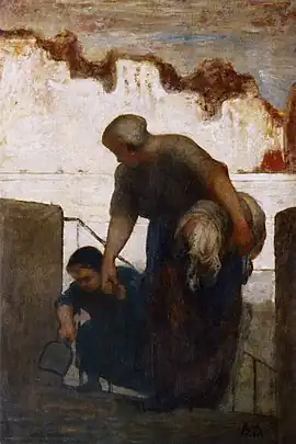 The Laundress (c. 1863), oil on panel, 49 x 34 cm., Musée d'Orsay, Paris