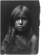 Hopi girl, photo by Edward S. Curtis