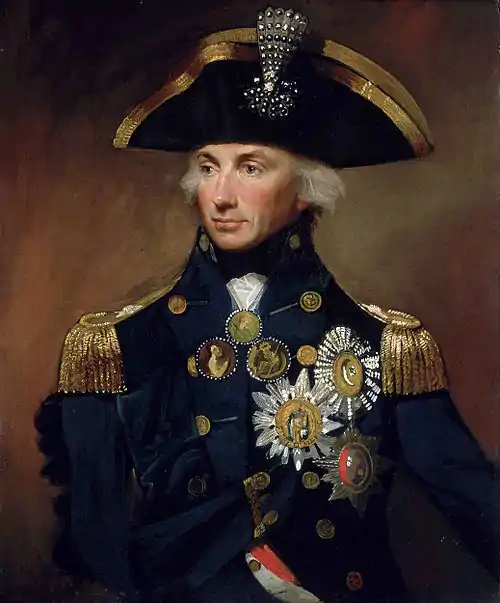 Vice Admiral Horatio, Lord Nelson, by Lemuel Francis Abbott