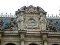 The clock of the Palais de la Bourse