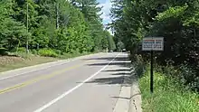 Road signage along Boyne City Road