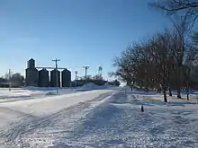 Main Street of Hosmer, South Dakota in January 2011