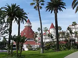 Front of the Hotel del Coronado