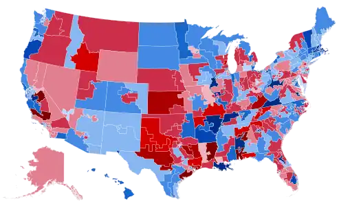 House results shaded by margin