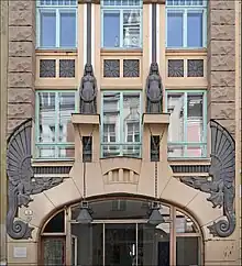 Art Nouveau building in Tallinn (architect Jacques Rosenbaum, completed 1910)