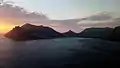 Sunset at Hout Bay viewed from Chapman's Peak Drive