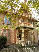 Nicholas Countryman House, 622 Howard Ave. (1866), Rufus G. Russell, with early influence of Gothic Stick style.