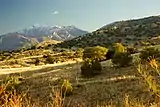 The Huachuca Mountains are the backdrop of several ranges on Fort Huachuca.