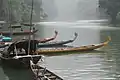 Boats on the Yangtze River, upstream from the Three Gorges