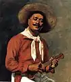 Hawaiian Troubadour, oil on canvas painting by Hubert Vos, 1898, Honolulu Museum of Art