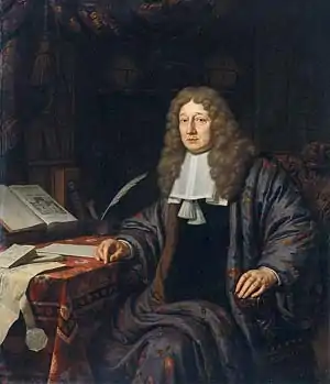 Portrait of Johannes van Waveren Hudde, mayor of Amsterdam and mathematician