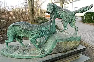 Hudson Bay Wolves, 1873, at the Philadelphia Zoo in Philadelphia