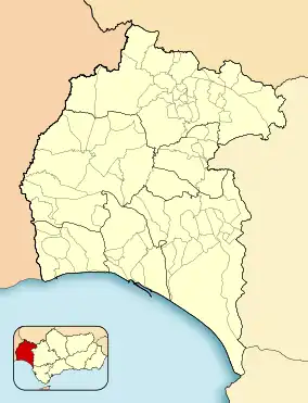 Aracena is located in Province of Huelva