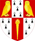 Hughes Hall heraldic shield