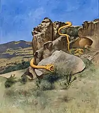 Yawning Snake, 1899, painted on his travels in the Caucasus