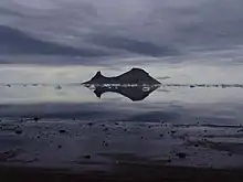 Photograph showing the Humps Island as seen from the Naze Peninsula on James Ross Island.