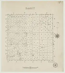 Section map of Hundred of Bagot