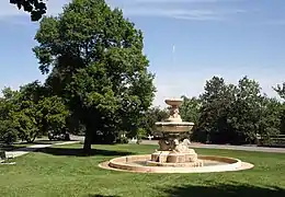 Hungarian Freedom Park Fountain (Children's Fountain), Speer Blvd., 1st. Ave., & Clarkson St., 1932, National Register of Historic Places