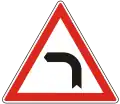 A-001Dangerous curve to right