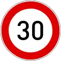 C-033Speed limit (30 km/h)