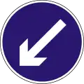 D-015Keep left