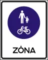 E-036Pedestrian and bicycles zone