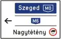 G-076Tabular road sign on a local road