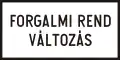 H-033Traffic order change