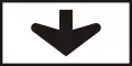 H-035Arrow pointing to a traffic lane