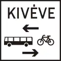 H-124Two-way bus and bicycle traffic in the transverse direction