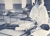 Salesian sister caring for the sick and poor in former Madras Presidency, India