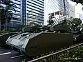 Hunter AFV of the Singapore Army at Singapore's National Day Parade rehearsal 2019