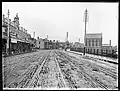 Looking west, Hunter and Union Streets, Newcastle, NSW, 8 June 1896