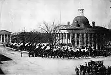 Image 5Union Army troops occupying Courthouse Square in Huntsville, following its capture and occupation by federal forces in 1864 (from Alabama)