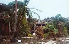 Damage in Belize after Hurricane Keith