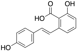 Chemical structure of hydrangeic acid