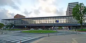 Hyugashi Station west entrance