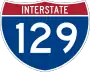 Interstate 129 marker