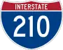 Interstate 210 marker