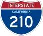 Interstate 210 and State Route 210 marker