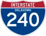 Interstate 240 marker