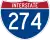 Future Interstate 274 marker