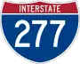 Interstate 277 marker